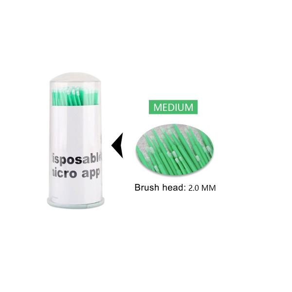 Private Label Micro Brush Applicator Cotton Swab For Eyelash Extension And Permanent Makeup Tattoo Accessories