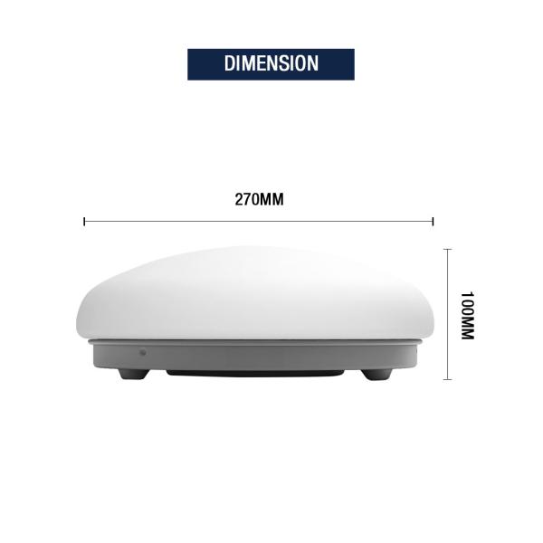 Flicker Free 22W Motion Detector Ceiling Light Fixture With Motion Sensor