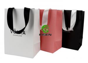 China Soft Art Paper Retail Shop Bags With Twisted Handles Customized Logo / Size on sale