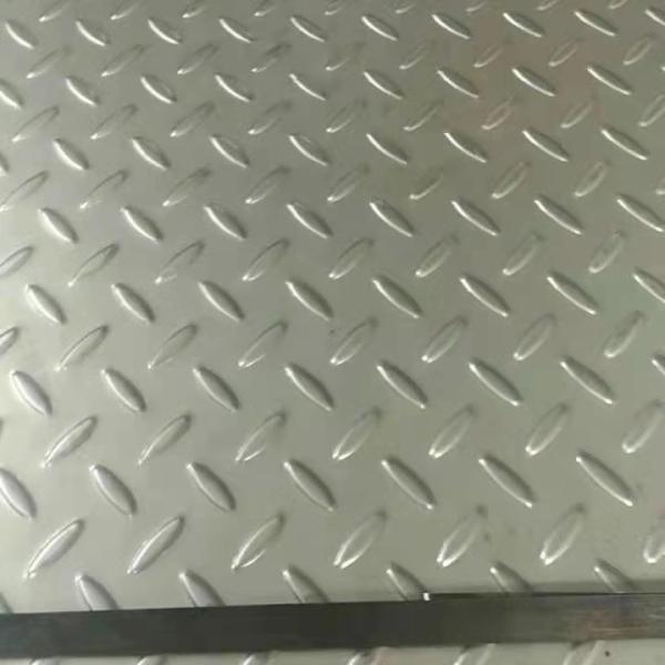 SUS316L Anti Slip Stainless Steel Plate ASTM JIS GN EN Stainless Checkered Plate