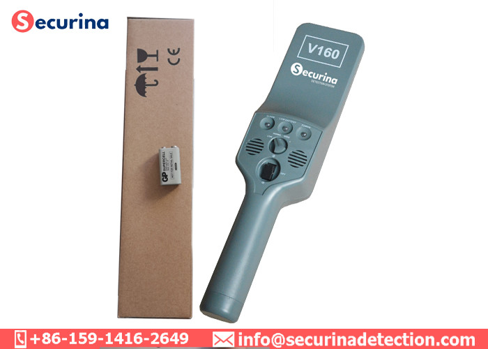 Hand Held Security Body Scanners , Handheld Wand Scanner Explosive Metal