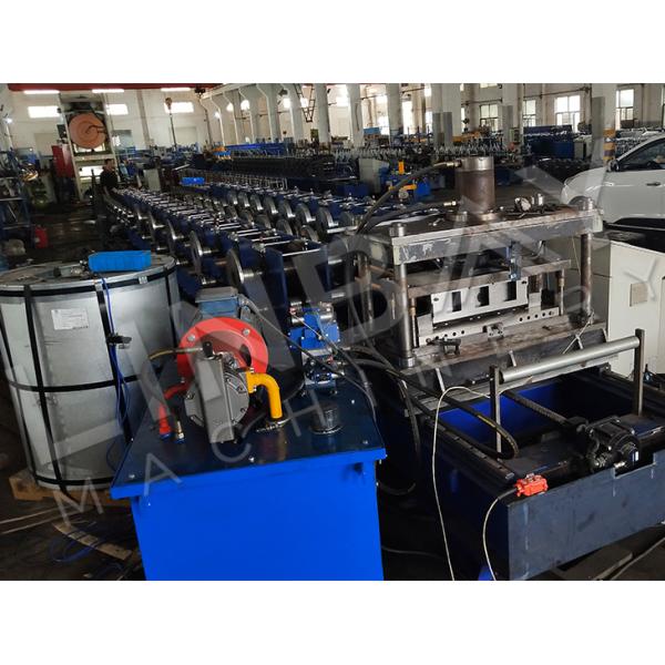 Cantilever Structure Perforated Cable Tray And Cover Roll Forming Machine With Flying Cut