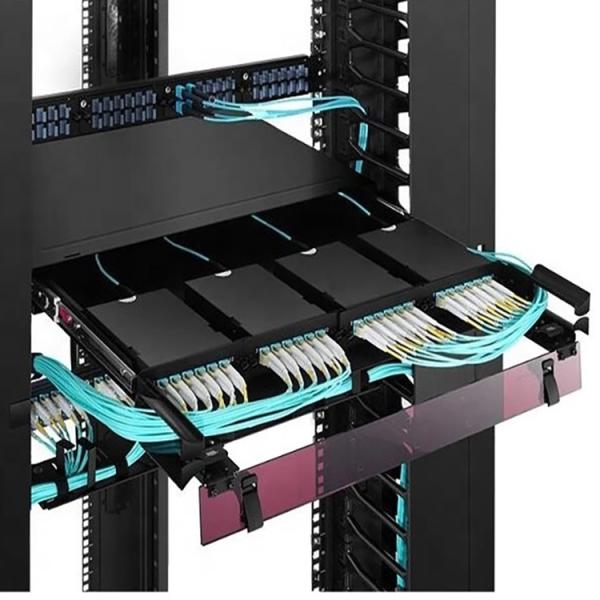 24 Core MTP MPO Cassettes 8 Port Fiber Optic Patch Panel