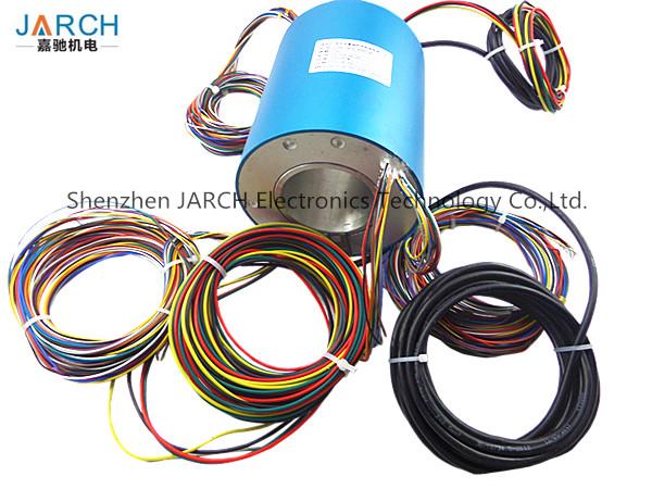 Quality Conductive Through Bore Slip Ring 70mm With 24 Wires Contact Slip Ring Assemblies rotating electrical connector for sale