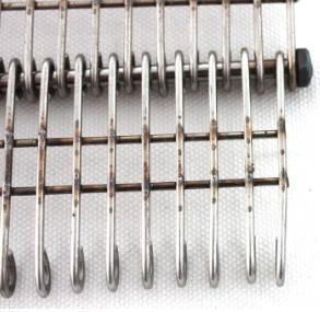 Quality Flat Metal Stainless Steel Eye Link Conveyor Belt Wire Mesh For Oven for sale