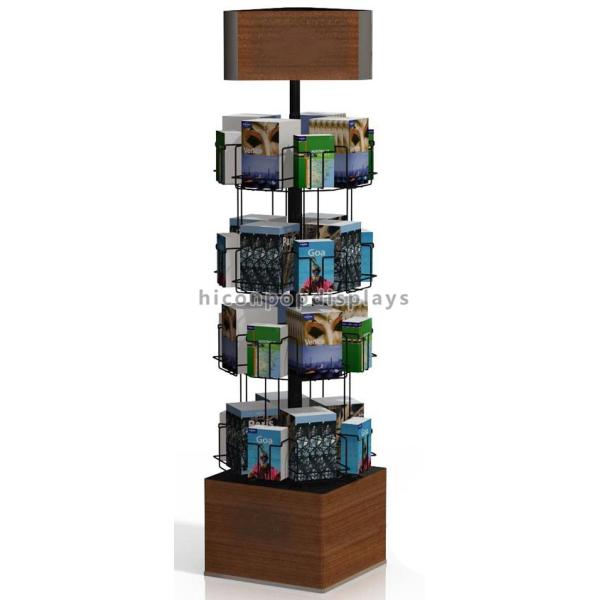 Rotating Earrings Wooden Jewellery Display Stands Free Standing