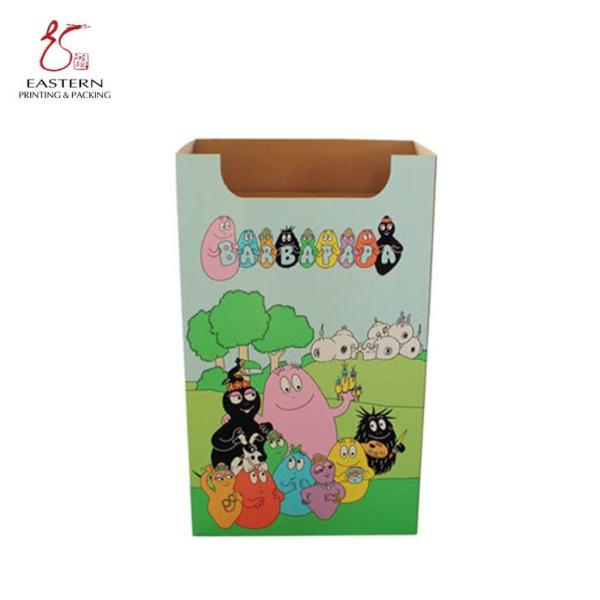 Quality Glossy Lamination Corrugated Display Stand 100cm Height for sale