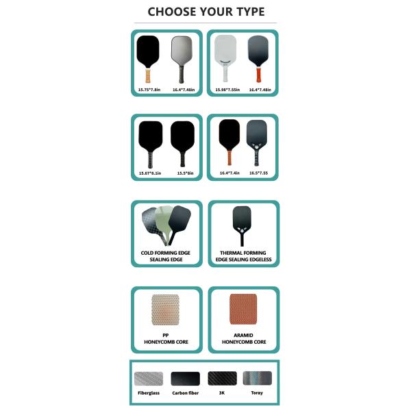 Hot Pressing 2024 Pickleball Paddle Carbon Fiber With Textured Surface