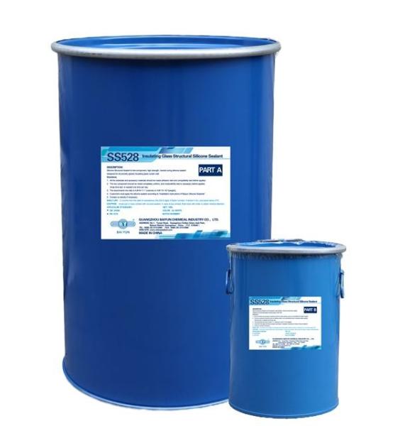 Quality BAIYUN SS528 Insulating Glass Sealant 189L + 19L Construction Silicone for sale