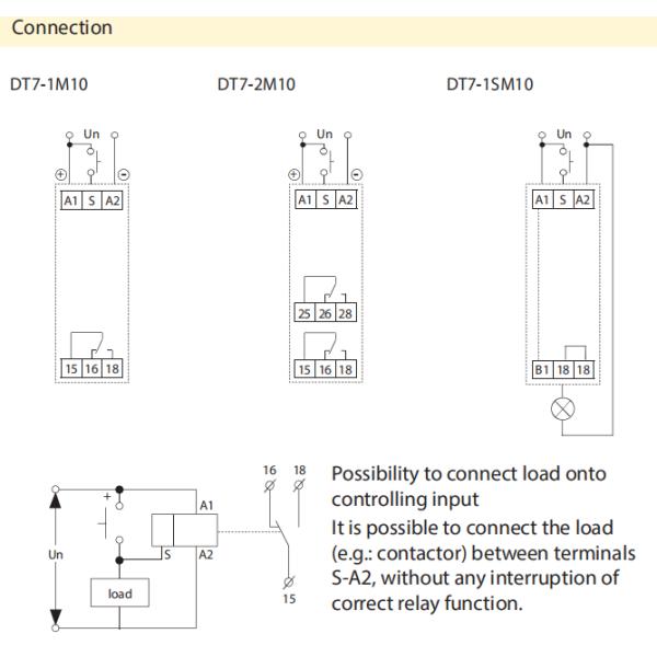 DT7-1M10 AC/DC12V-240V Electronic Programmable Multifunction Relay
