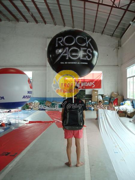 Quality Customized PVC Attractive Durable Backpack Balloons with Full digital printing for Parade for sale