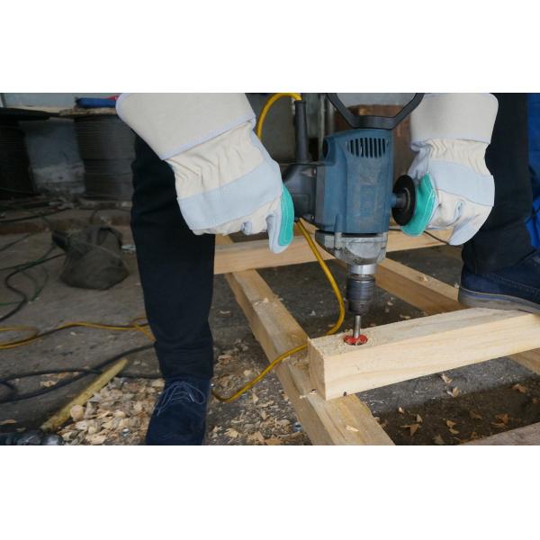 Horse Riding Cow Split Leather Gloves