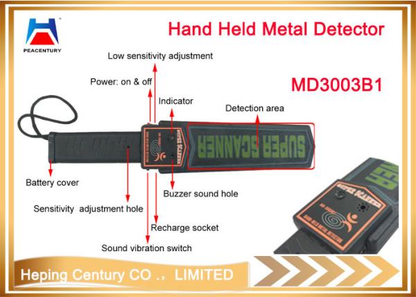 Quality Super scanner portable metal detector hand held metal detector use for airport for sale