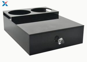 China Hotel Tea Cup Holder Acrylic Storage Box , Black Small Acrylic Display Box on sale