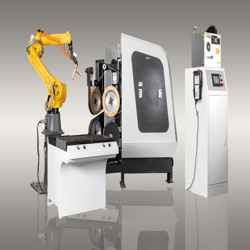 High Accuracy Quiet Robotic CNC Grinding System and Finishing of Cast Automotive Wheel Hub and Faucet Components