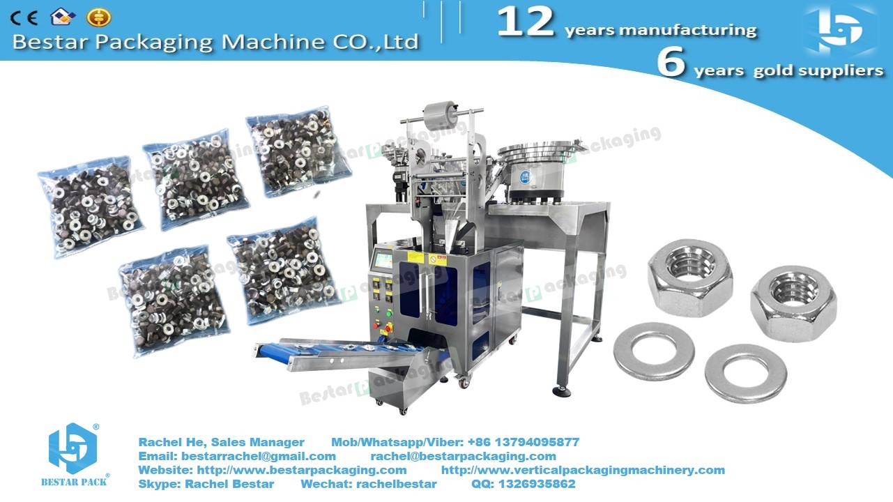 How to pack stick shape long hardware [Bestar] automatic counting packing machine