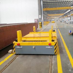 Flat Table Powered Industrial Rail Cart
