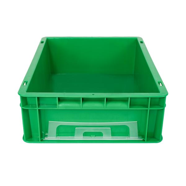 Stackable Solid Box Plastic EU Crate for Storing and Transporting in Warehouse Storage
