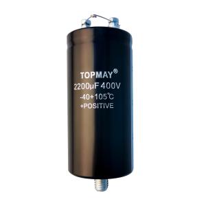 China 105C Aluminum Screw Terminal Electrolytic Capacitor 2200UF 400V on sale