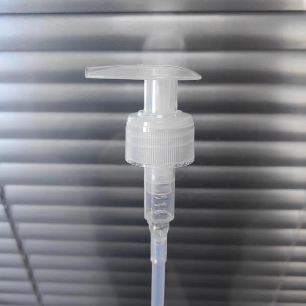 Quality 24/28 Smooth Transparent PP PE Lotion Pump For Body Lotion for sale