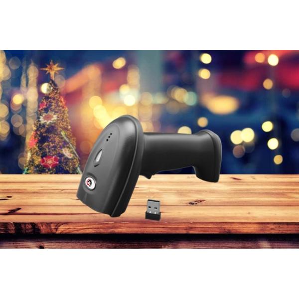 Supermarket White LED 20mm Wireless 2D Barcode Scanner