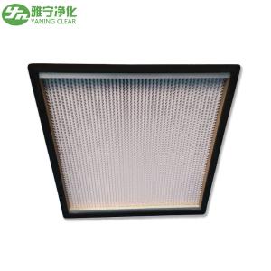 China High Efficiency HEPA Media Filter / Glass Filter With Sandwich Wooden Board Frame on sale