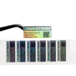 China Shape Custom Hologram Stickers Anti Theft Magnetic Security Labels Roll on sale
