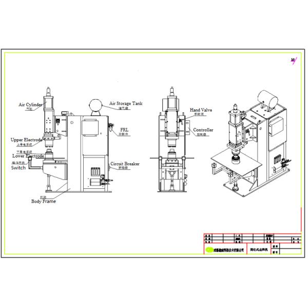 Latest Inverter Type Spot Stud Welder , Resistance Multi Head Spot Welding Machine