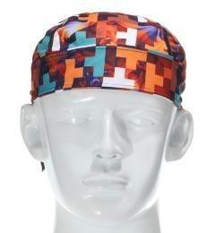 China Printed Cyclist Pirate Net Fabric Hat on sale