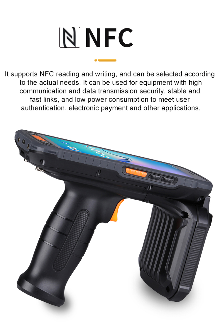 Android 11 Barcode Scanner 1D 2D PDA Handheld Terminal Long Range UHF Rfid Reader