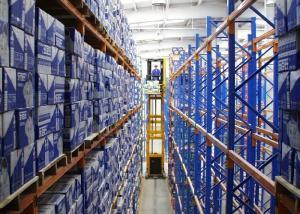 Buy cheap Customized VNA Pallet Racking Unit , Narrow Aisle Racking For Warehouse product