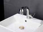 Simple Pull Out Rotary Hot Cold Bathroom Basin Faucet