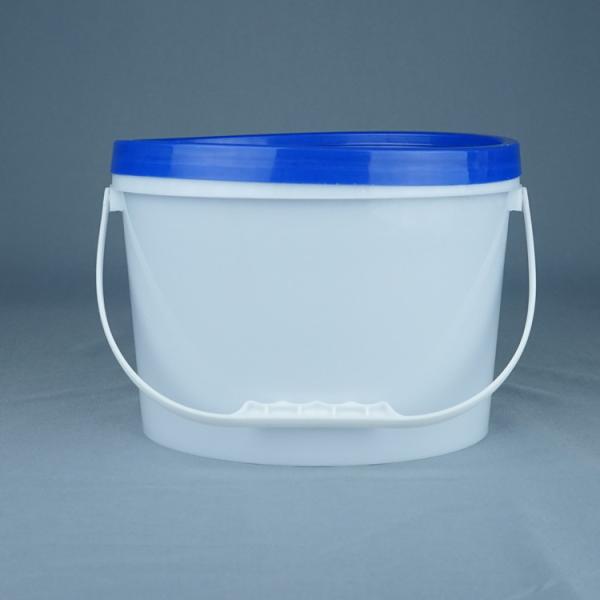 Quality 5 Liter Oval Plastic Packaging Container Customizable With Lid And Handle for sale