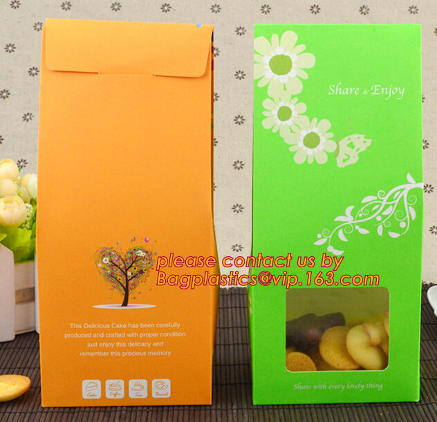 Custom Printing Recycled Brown Kraft Paper Bags,Custom Printed Factory Glassine Paper Bread Small Brown Bag, bagease