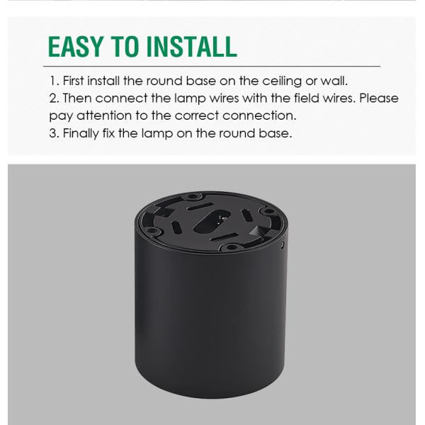 Modern Outdoor Wall Light 8W 3000K Warm White Exterior Lighting For House Front Door