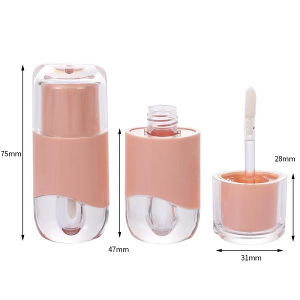 Quality 2.3ML Empty Lip Gloss Tube Cute Shape With Customized Colors Item Name Lip Gloss Tube Printing Customized Silkscreen Print for sale