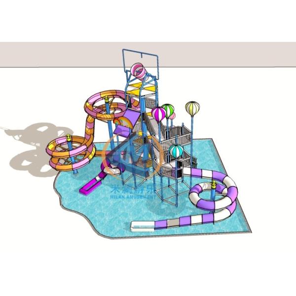 Big Ocean Theme Water Feature Playground 42x30m For Commercial Use