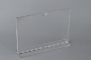 Buy cheap Table Top Acrylic Sign Holder Display Stand , Card Display Holder Sign Holder product