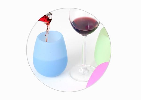 Quality Unbreakable Silicone Drinking Cups Color Customized For Travel FDA Approved for sale