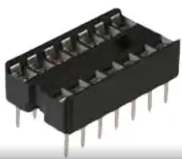 Quality 243-14-1-03 DIP Connector 7.62mm Socket Ic 14 Pin Row Spacing Tin Through Hole for sale