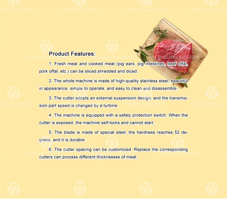 75KG Desktop fresh meat slicer high-power meat slicer commercial slicing manufacturers directly operated