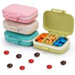 7 Day Monthly Travel Tablet Weekly Pill Dispenser Box For Elderly 4 PC Cases 3