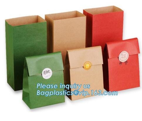 Custom Printing Recycled Brown Kraft Paper Bags,Custom Printed Factory Glassine Paper Bread Small Brown Bag, bagease