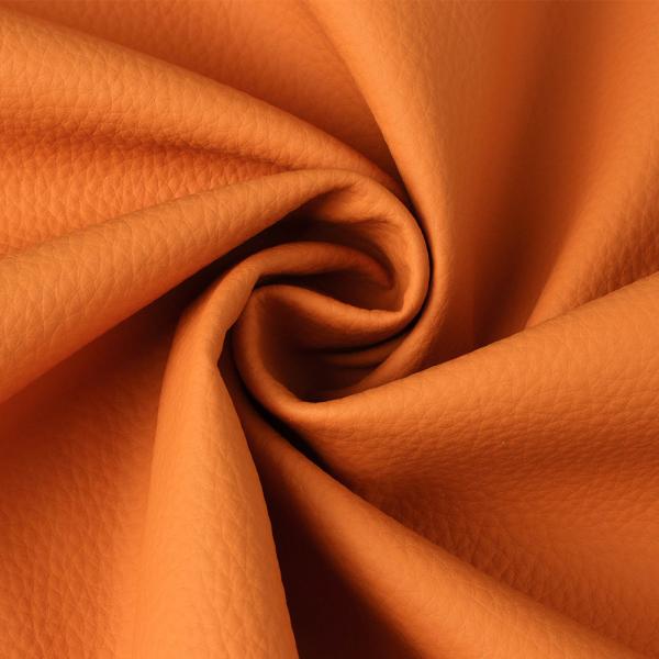Quality High End PVC Sofa Leather 1.0mm Thickness Furniture Litchi Faux Leather for sale