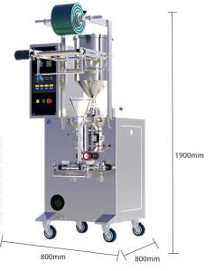304SS Shampoo Sachet Packing Machine Filling Honey Liquid Food Beverage