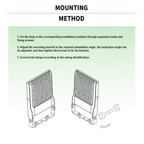 Ultra Slim Outdoor Crane Tower 120lm/W Ip66 300watt High Mast Lamp