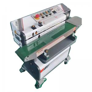 China Automatic Continuous Vacuum Sealing Machine With Nitrogen Gas Filling Flush Sealer For Bags on sale