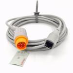 Medical Monitor Accessory Practical Grey Color IBP Cable Compatible Siemens To