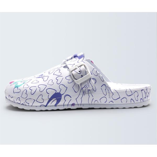 Nurse Closed Toe Slippers , Doctor'S Prints Closed Toe Shoes For Work