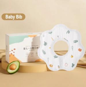 Buy cheap Logo  Customized Logo Style OEM Sevice Disposable Baby Bibs for Baby Drooling product